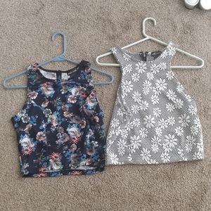 2 crop tops, nwt, nwot